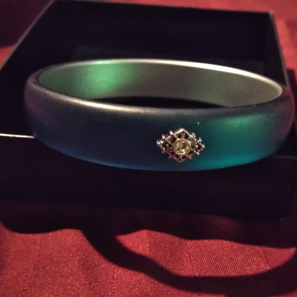 Frost embellished bangle bracelet